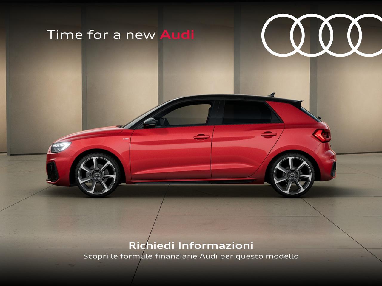 Audi A1 sportback 30 1.0 tfsi identity black 116cv s-tronic