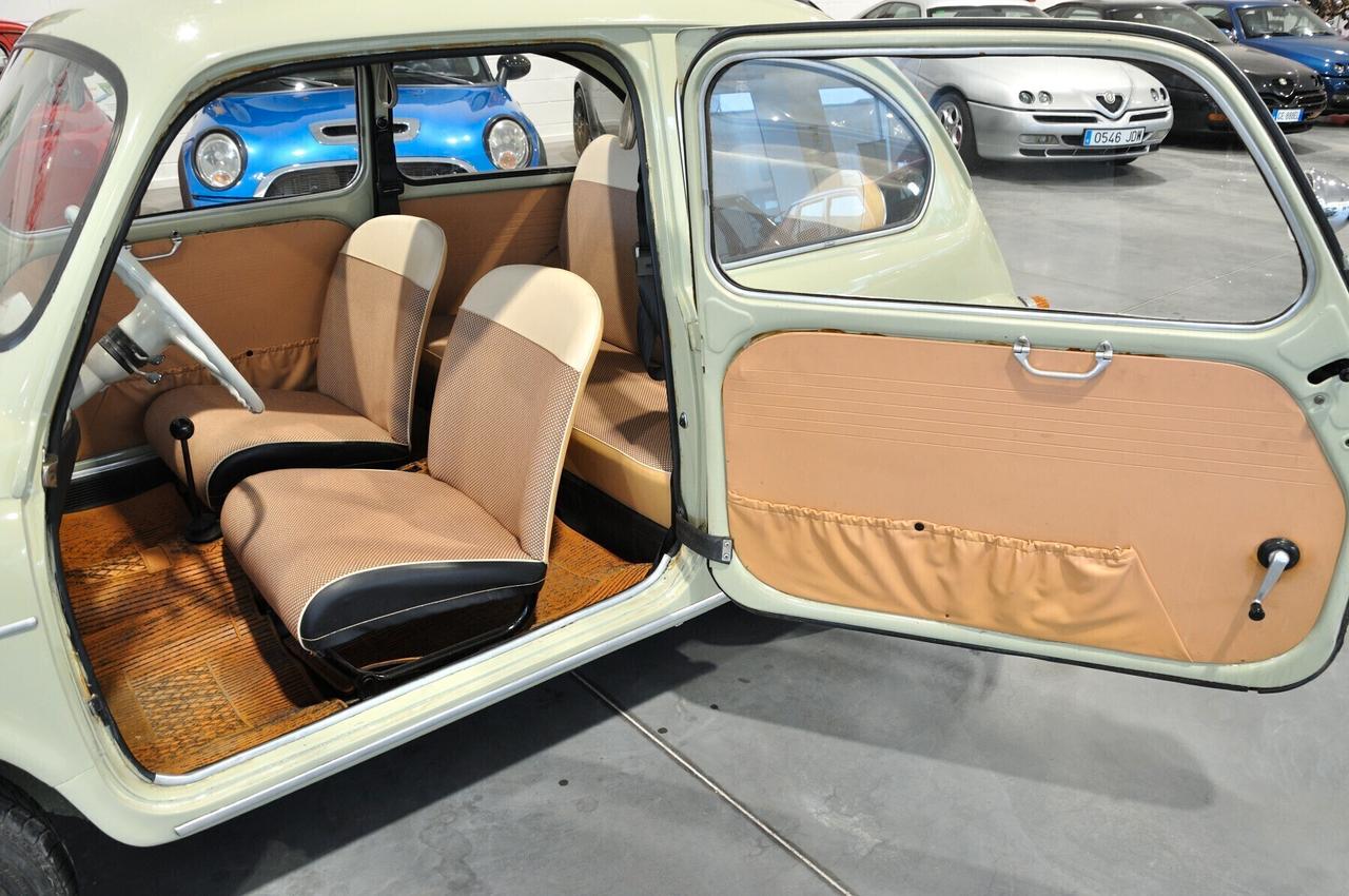 Fiat 600 tipo 100 633cc targhe nere ottima