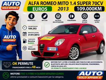 Alfa Romeo MiTo 1.4 SUPER 70CV 109.000KM NEOPATENTATI