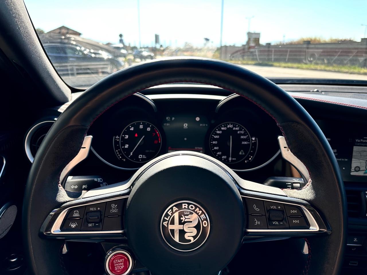 Alfa Romeo Giulia 2.9 t V6 Quadrifoglio 510cv Akrapovic - Dischi Carboceramici- Impianto Hartman & Kardon