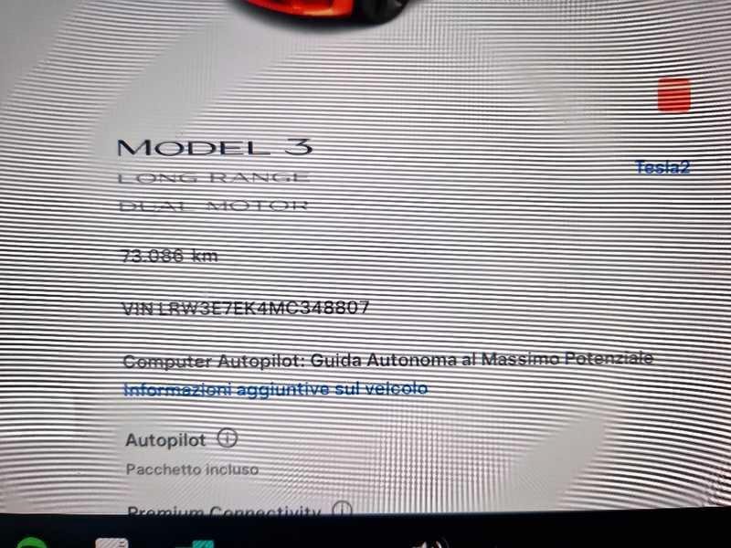 TESLA MODEL 3 75 kWh Long Range Dual Motor AWD 4 PORTE BERLINA