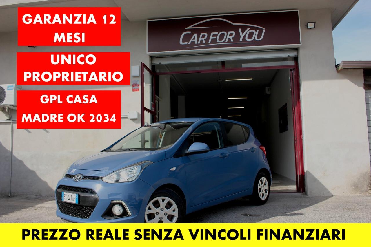 Hyundai i10 *PREZZO REALE SENZA VINCOLI* UNIPRO 1.0 GPL CASA MADRE VALIDO 2034 GARANZIA 12 MESI