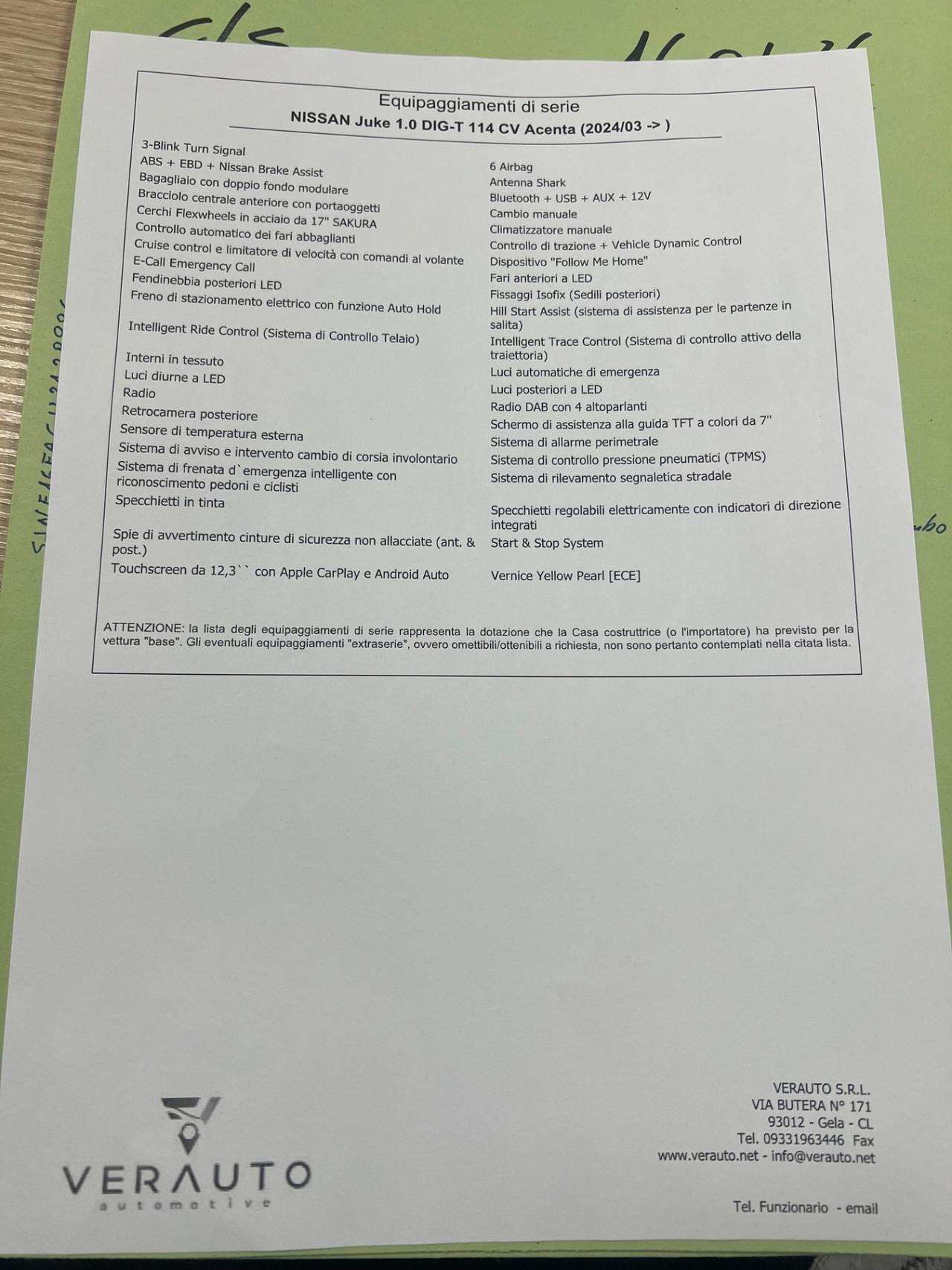 Nissan Juke 1.0 DIG-T 114 CV Acenta