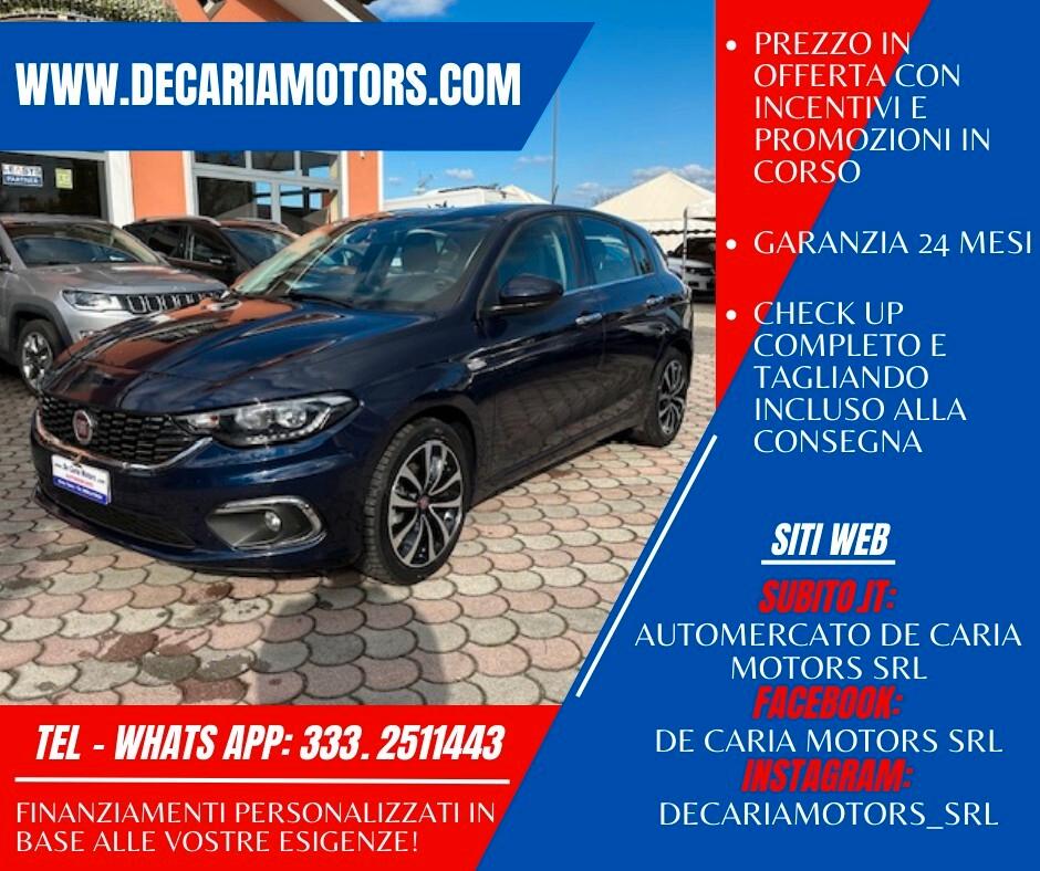 Fiat Tipo 1.6 Mjt 5 porte Lounge - 2019- km 48.000