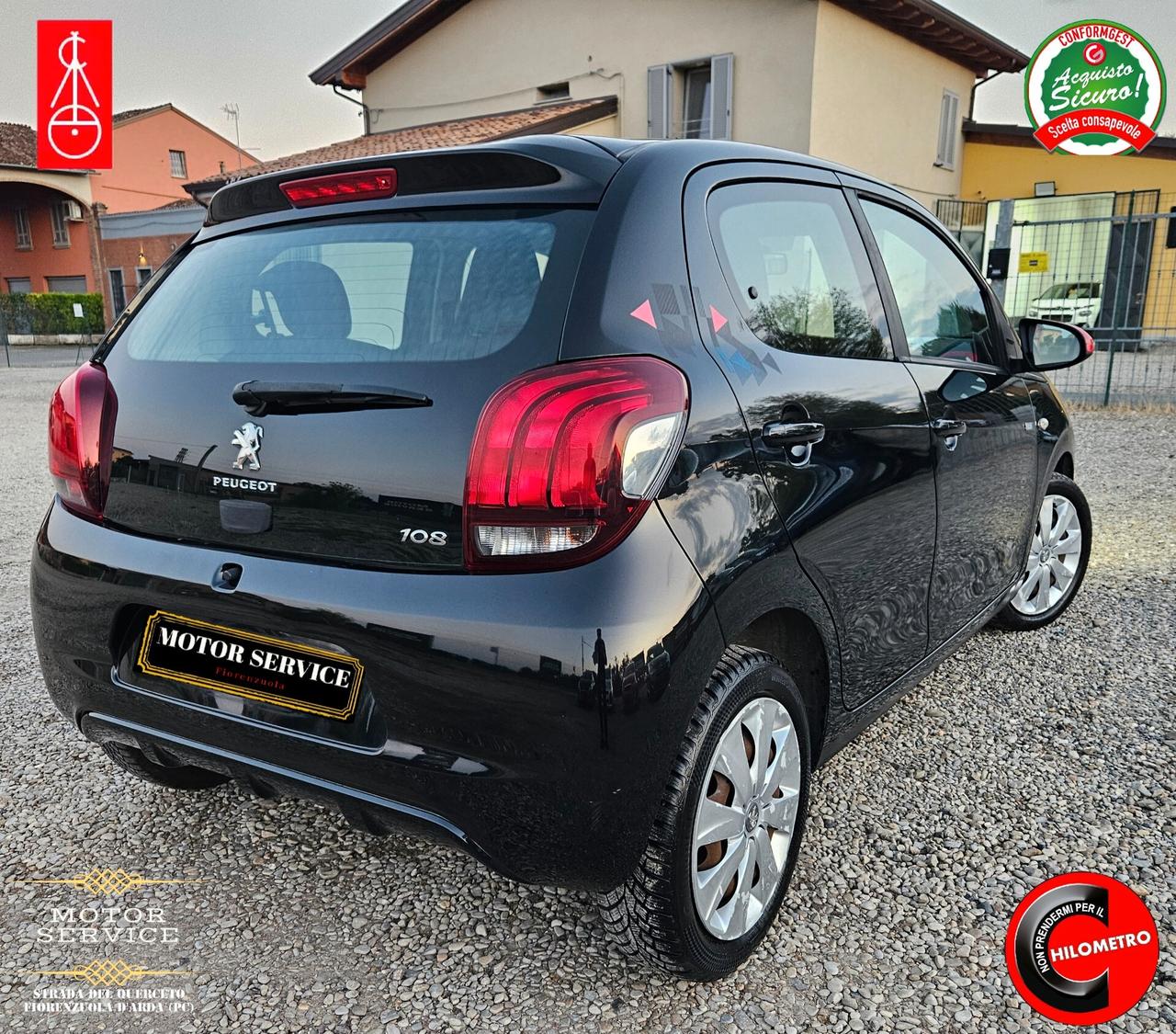 Peugeot 108 1.2 benzina 82cv 5 porte da 89€ mese