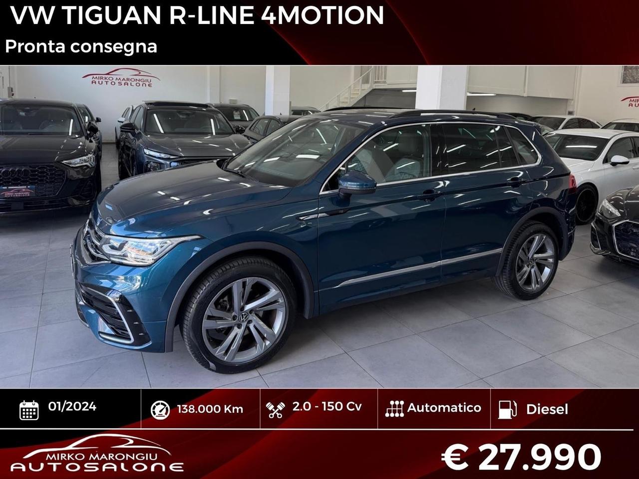 VW Tiguan 2.0 TDI 150 DSG 4MOTION R-Line finanziabile