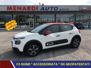 Citroën C3 PureTech 83 S&S Shine ACCESSORIATA * PARI AL NUOVO