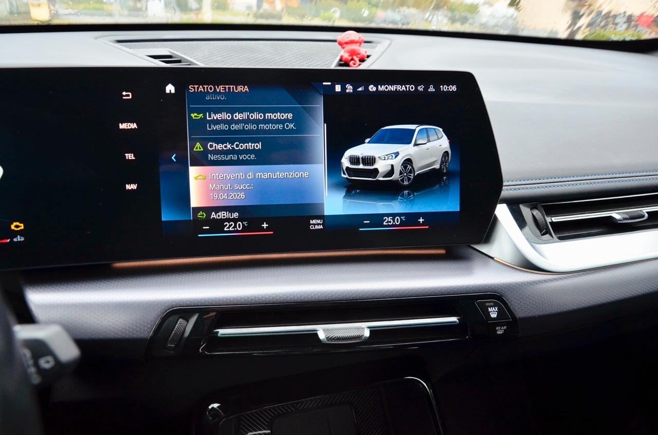 BMW X1 SDRIVE18d MSPORT 150cv AUT, GARANZIA BMW 5/27, IVA ESPOSTA, UNICOPROPRIETARIO, SERVICE BMW, TETTO, BIANCO PERLA, PERMUTE