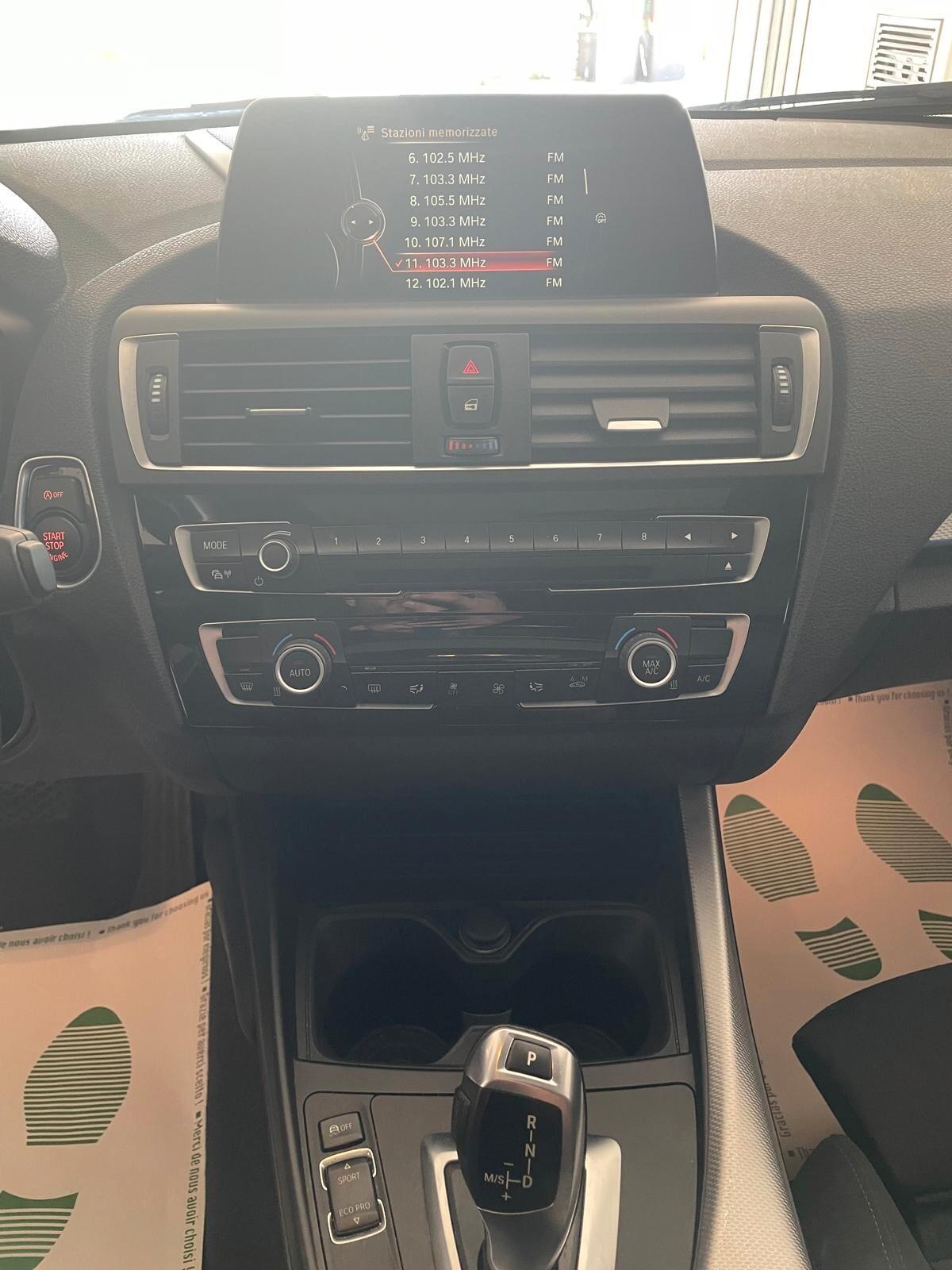 BMW 118 M-SPORT 5P 150cv AUTOMATICO UNICO PROPRIETARIO 88.000 KM