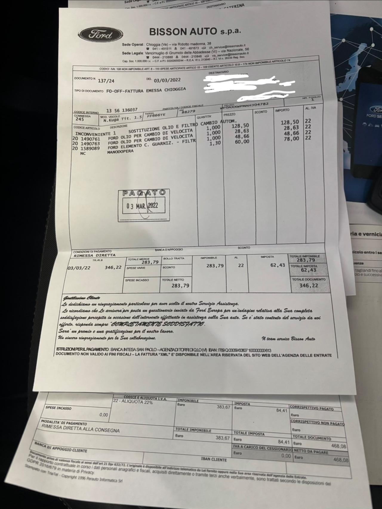 Ford Kuga 1.5 TDCI AUTOMATICA Powershift Titanium