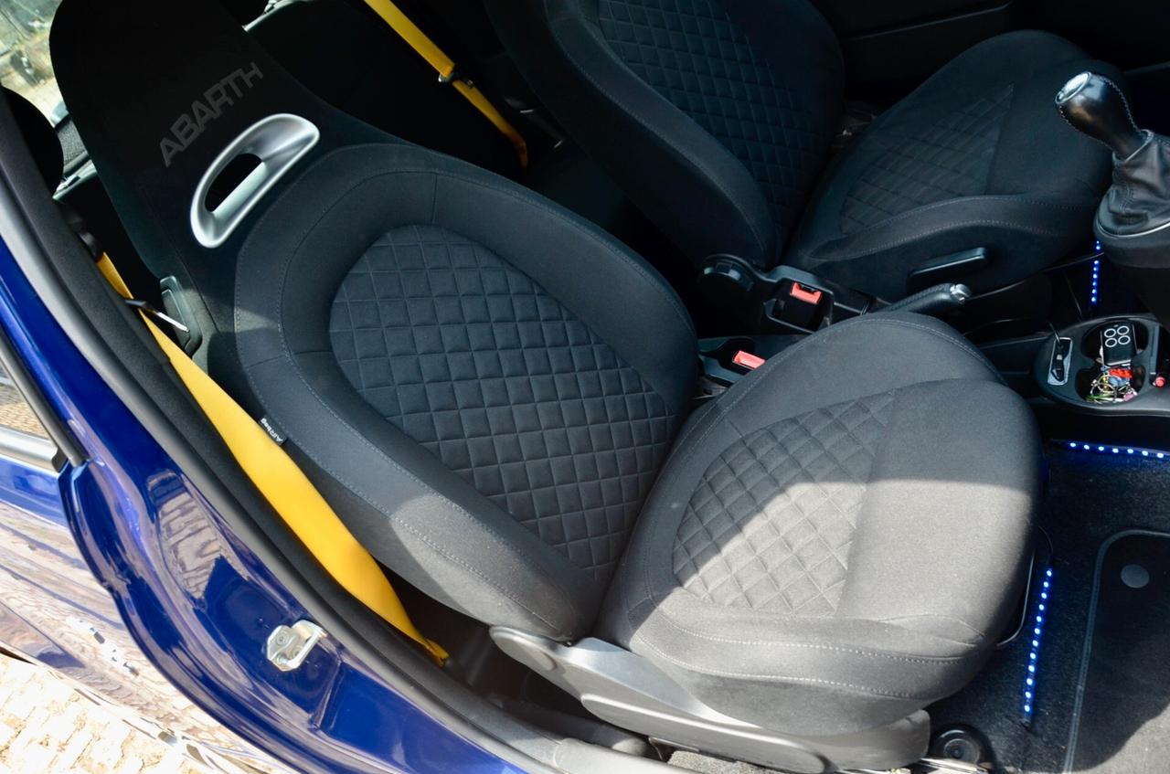 ABARTH 595 1.4 T-JET 145cv MANUALE, UFF ITALIANA, EURO 6D, BLU PODIO, LUCI AMBIENTE, 17", PERMUTE