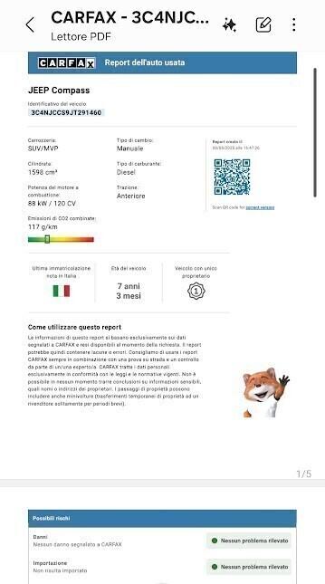 Jeep Compass 1.6 Multijet II 2WD Limited