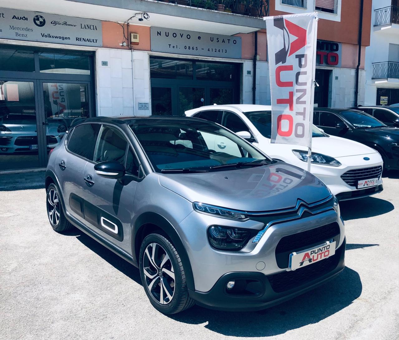 Citroen C31.2 110 CV TETTO NERO Shine -telecam-