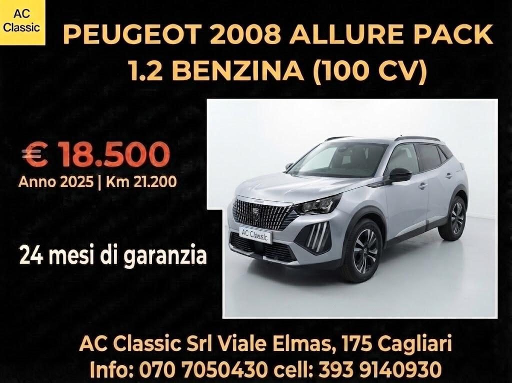 Peugeot 2008 1.2 benzina Allure Pack (100 cv)