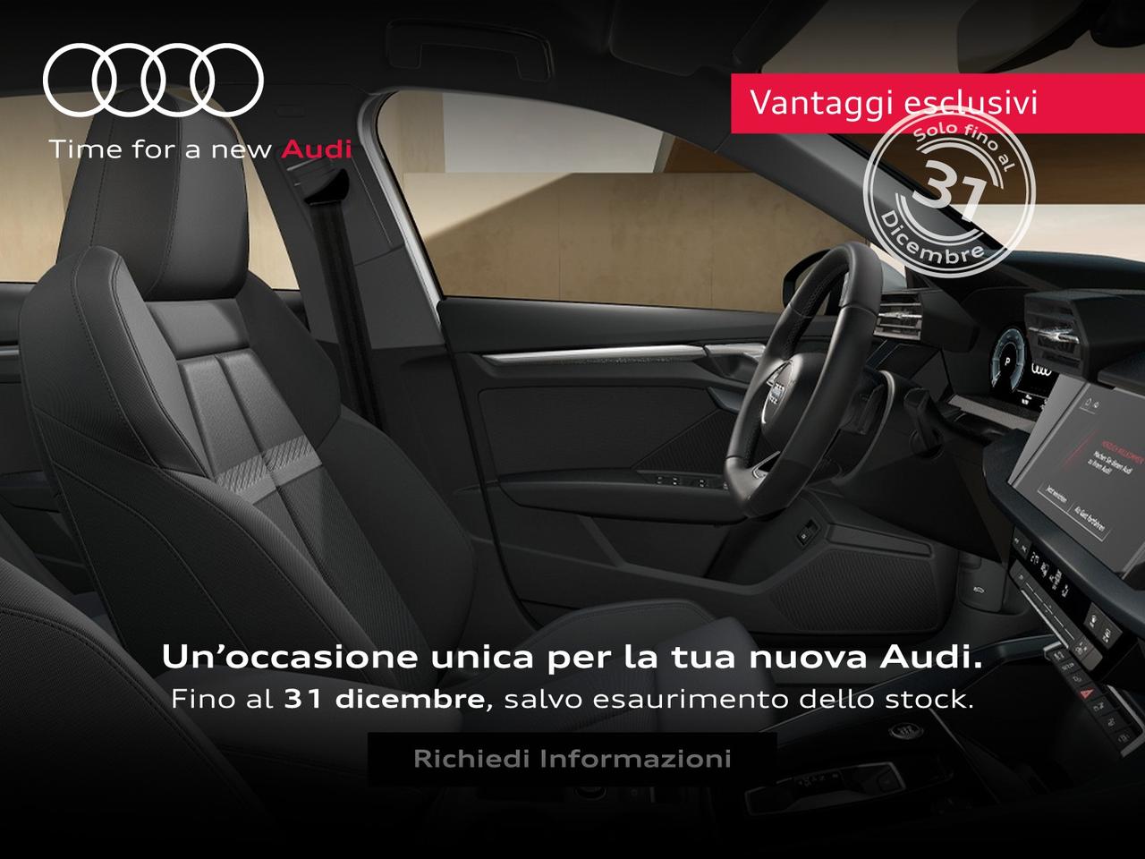 Audi A3 sportback 1.5 tfsi e business advanced 204cv s-tronic