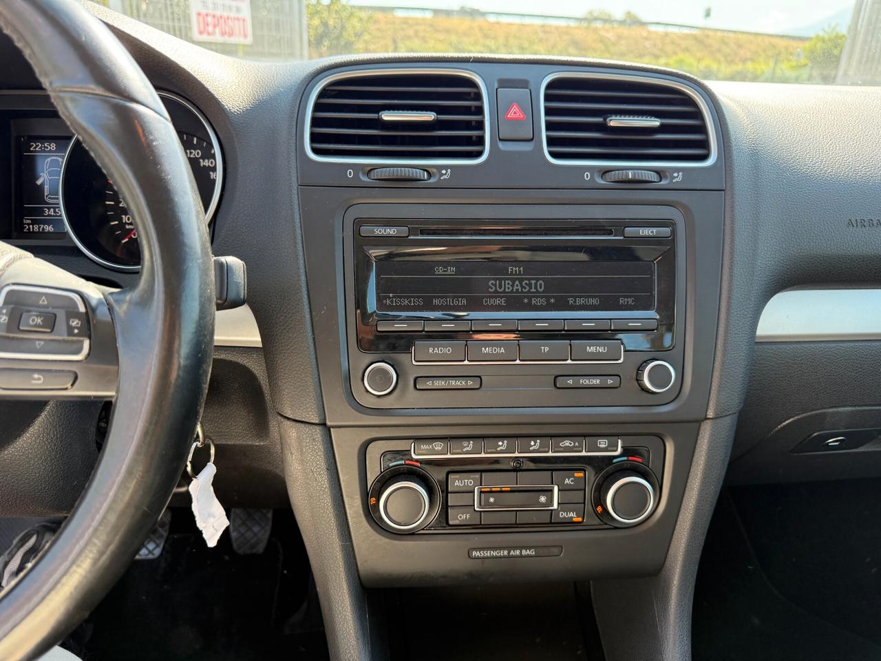 VOLKSWAGEN GOLF 2011 1.4 BENZ 122 CV MOTORE NUOVO