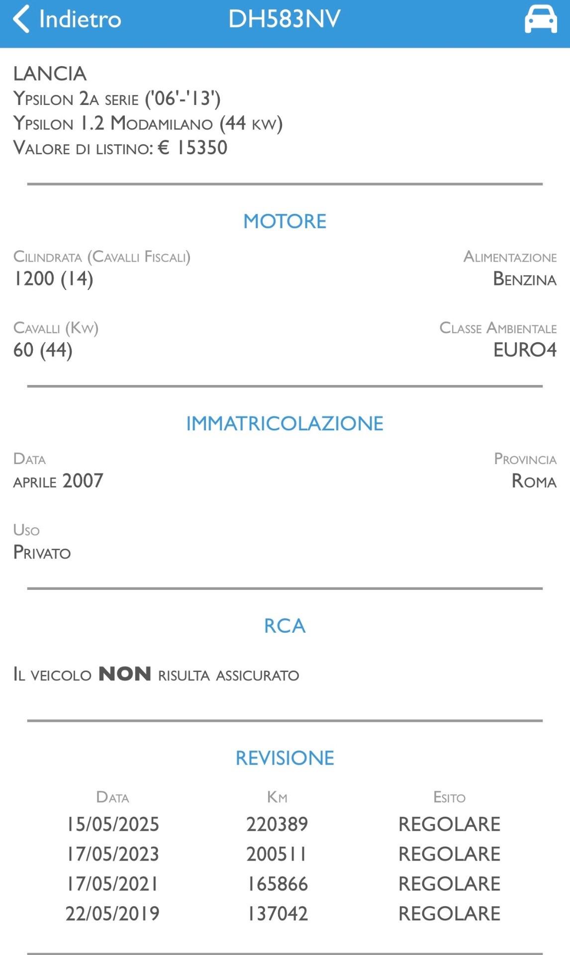 Lancia Ypsilon 1.2 Moda Milano