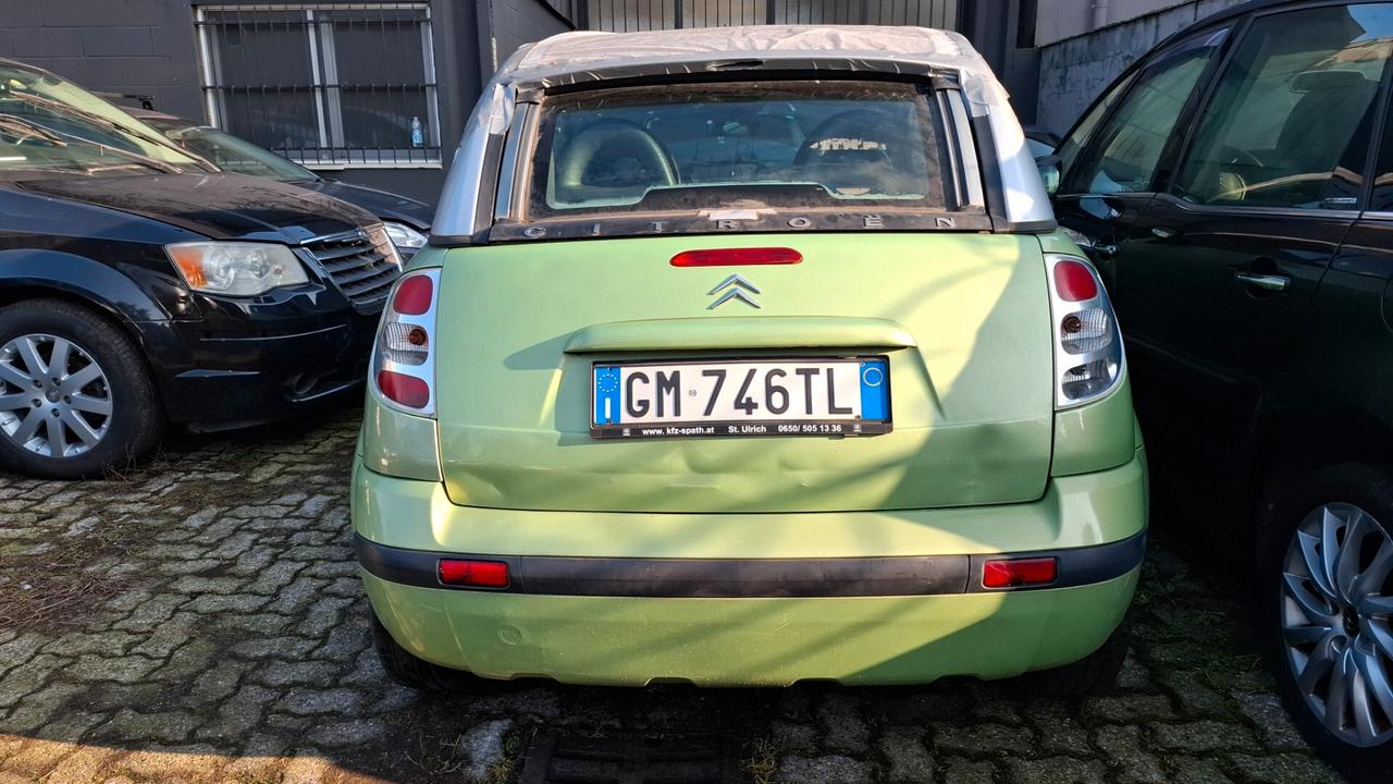 Citroen C3 Pluriel 1.4 benzina, tetto non va