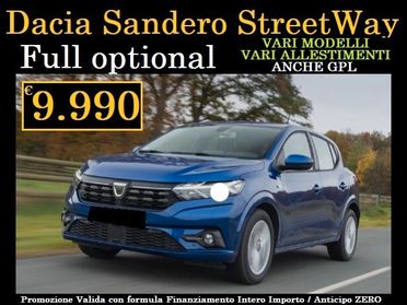 Dacia Sandero Streetway 1.0 VARI COLORI E ALLESTIM.