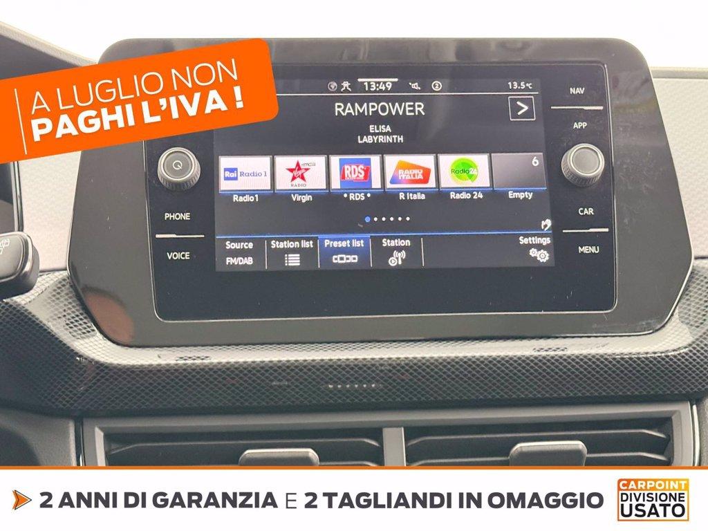 VOLKSWAGEN T-cross 1.0 tsi life 95cv del 2024