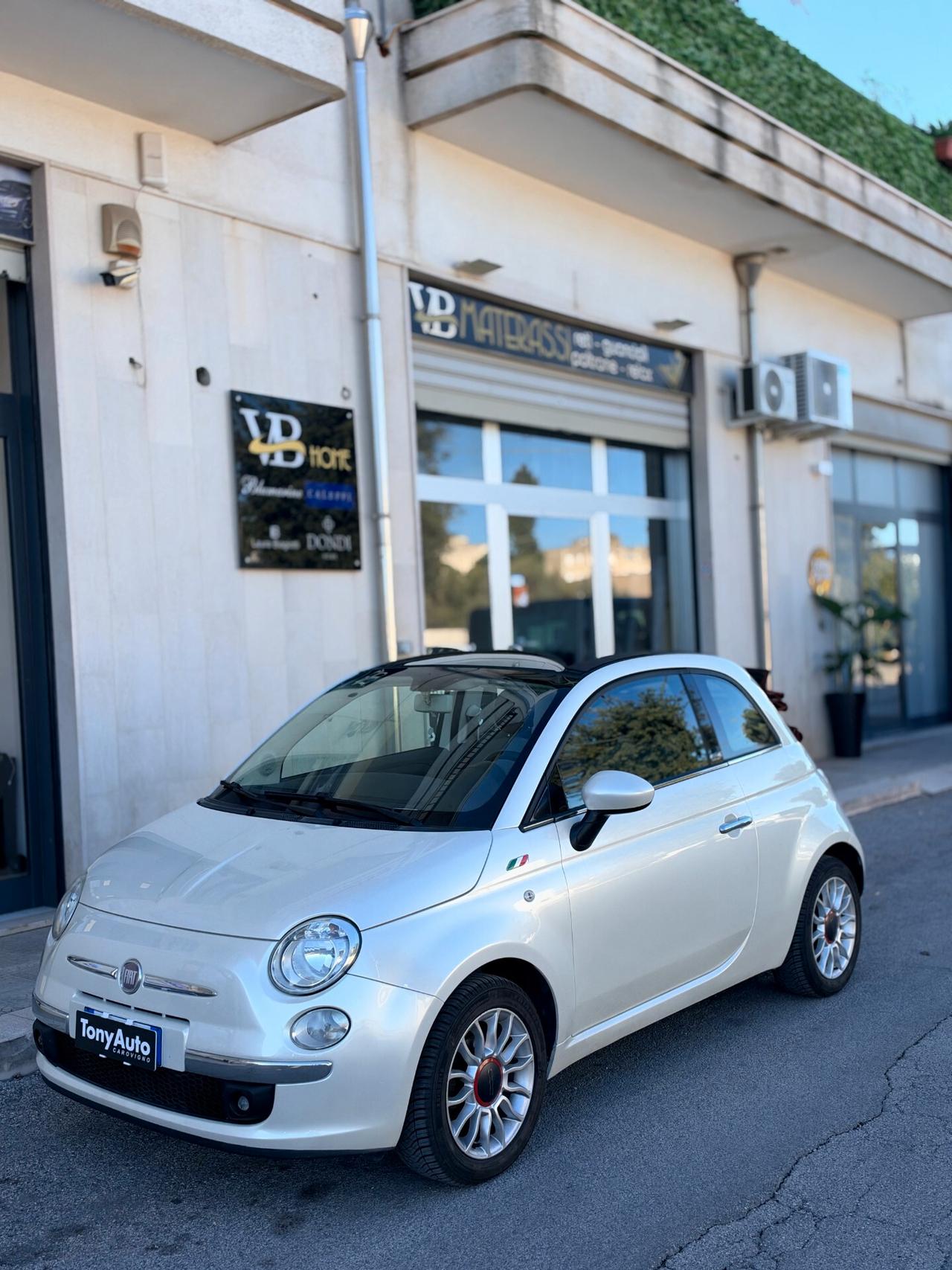 Fiat 500 1.2 CABRIO MODELLO Lounge 69cv ADATTA PER NEO PATENTATI,CON BLOCK SHAFT,USB,BLUETOOTH