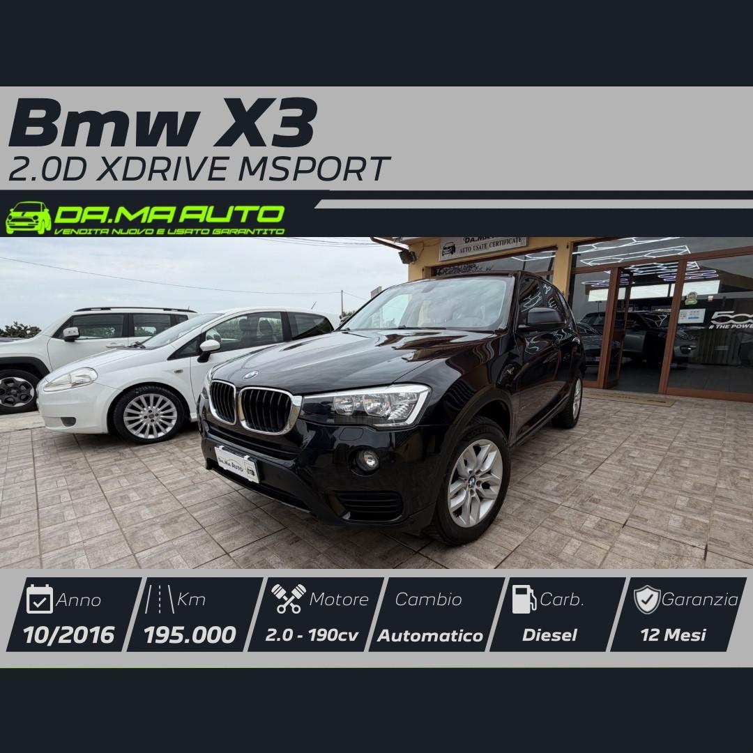 Bmw X3 xDrive20d Msport 2016