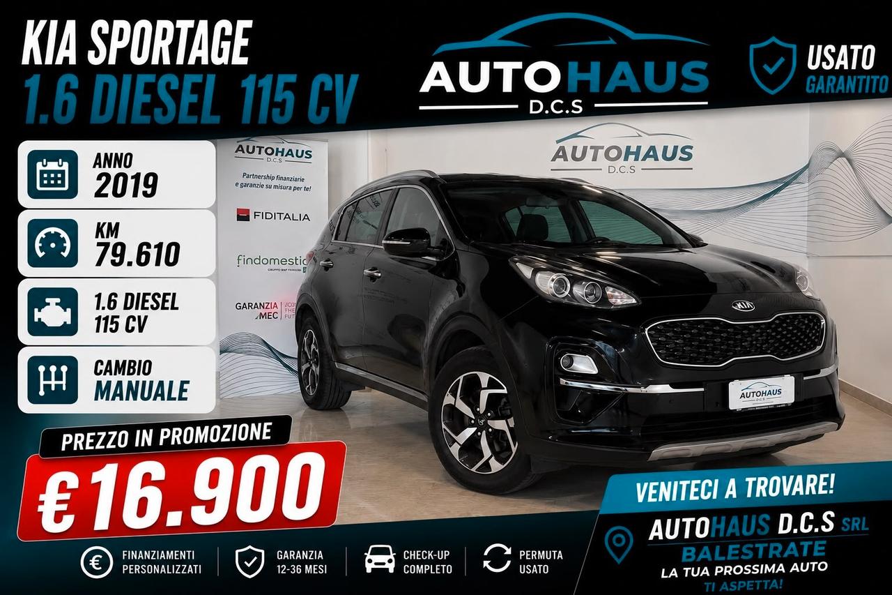 Kia Sportage 1.6 CRDI 115 CV