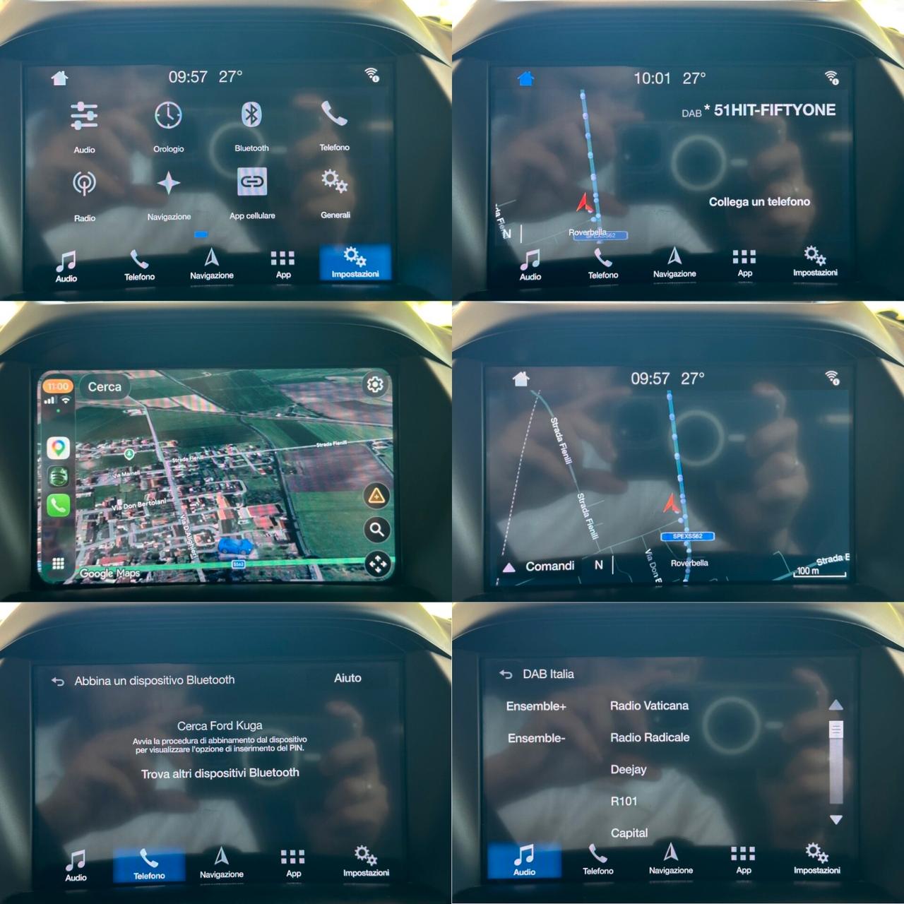 FORD KUGA 2.0TDCI 120CV POWERSHIFT BUSINESS *NEOPATENTATI*CARPLAY*NAVI*