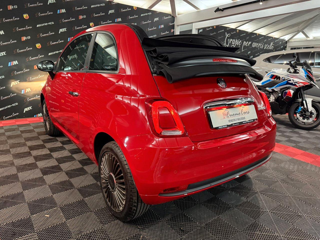 Fiat 500C 1.0 Hybrid Red