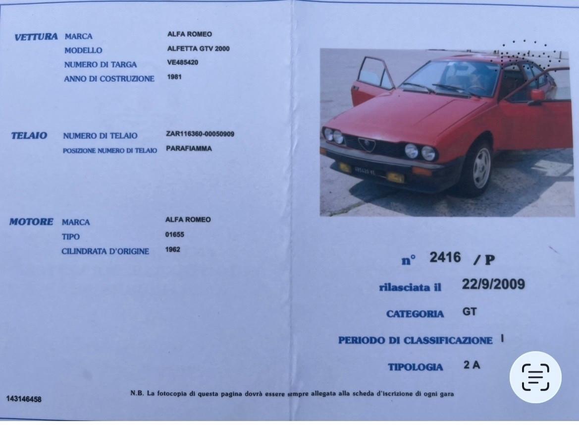 Alfa Romeo Alfetta GTV 2.0