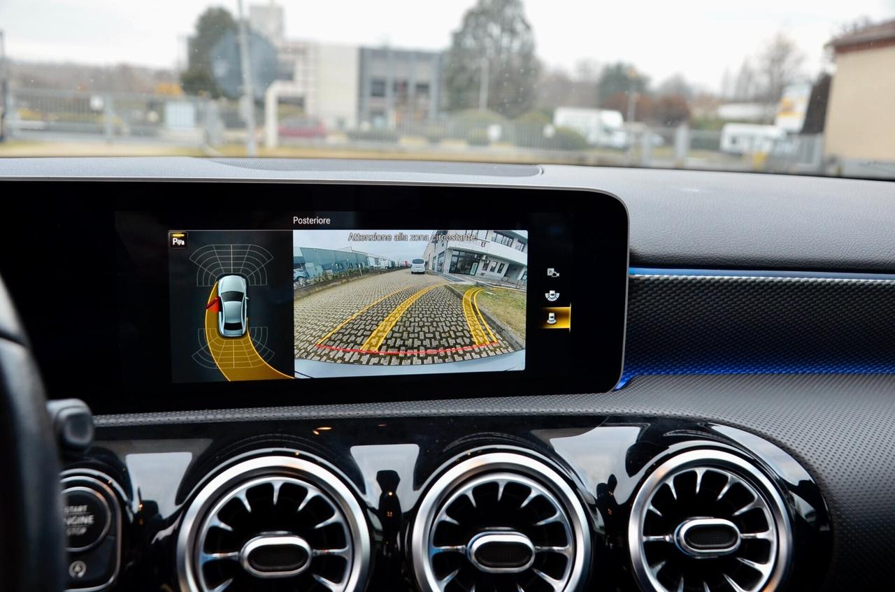 MERCEDES-BENZ A 180d SPORT 116cv AUTO, UFF ITALIANA, SERVICE CON FATTURE, EURO 6D, FARI LED, NAVI, RETROCAMERA, APPLE ANDROID, LUCI 64 COLORI, PERMUTE