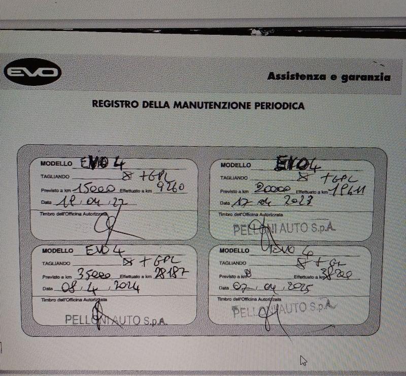 EVO Evo 4 1.6 Bi-Fuel GPL-GARANZIA-KM CERTIFIC