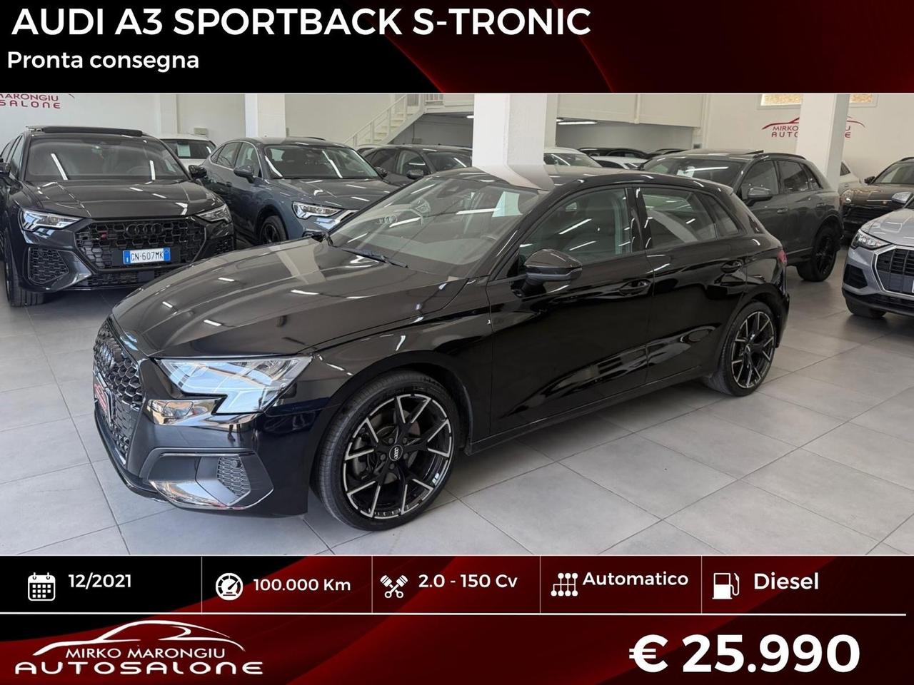 Audi A3 SPB 35 TDI S tronic line edition FINANZIABILE