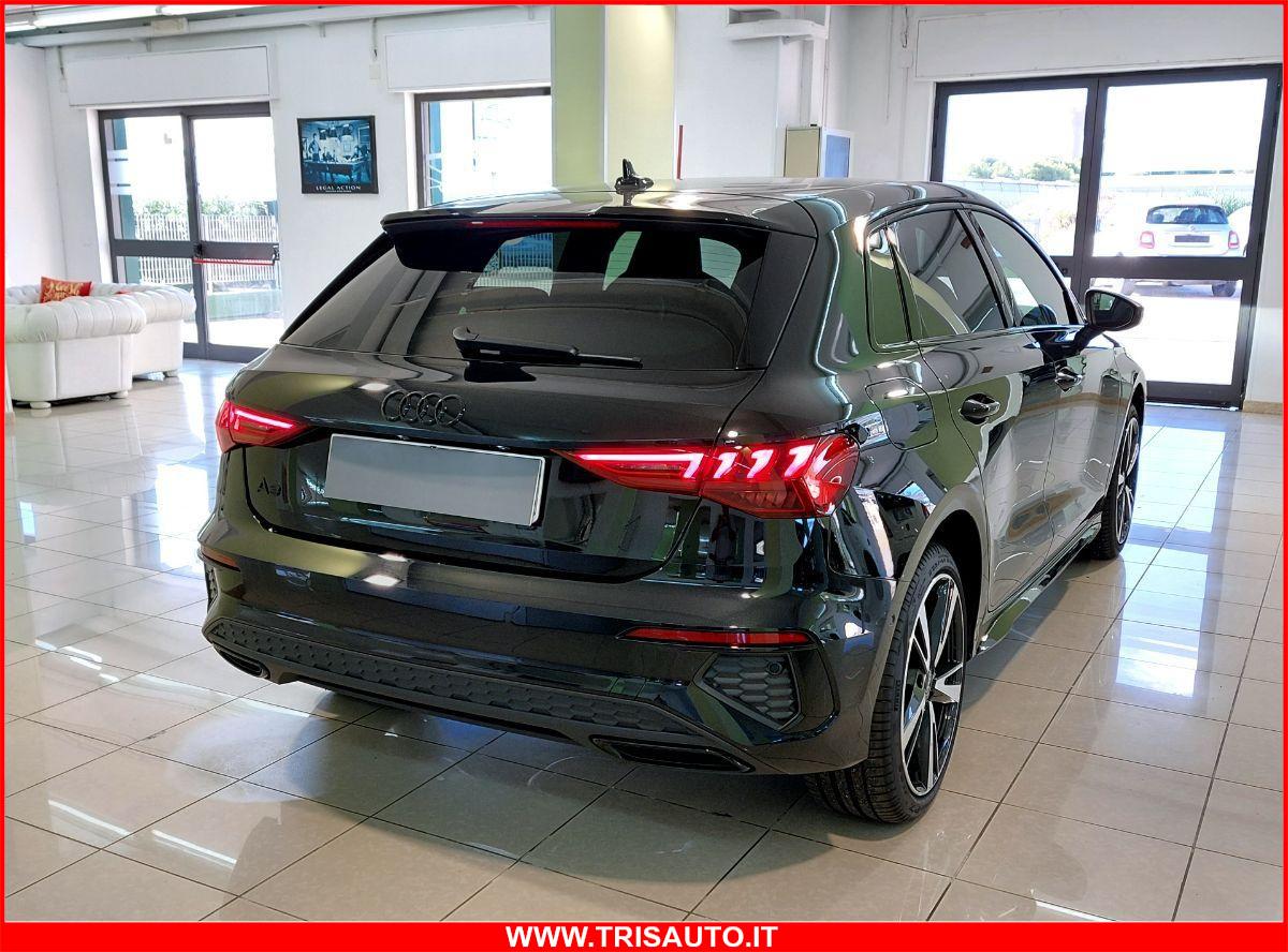 AUDI A3 SPB 40 1.4 Tfsi e 204cv PHEV Identity Black S-line MY24 KM ZERO!!! IVATA