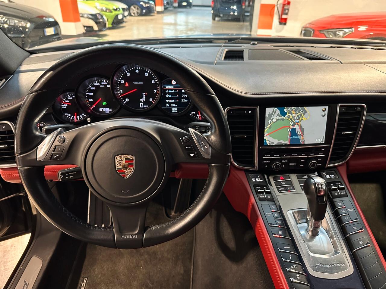 Porsche Panamera 4 PDK-INTERNO ROSSO-RETROCAMERA