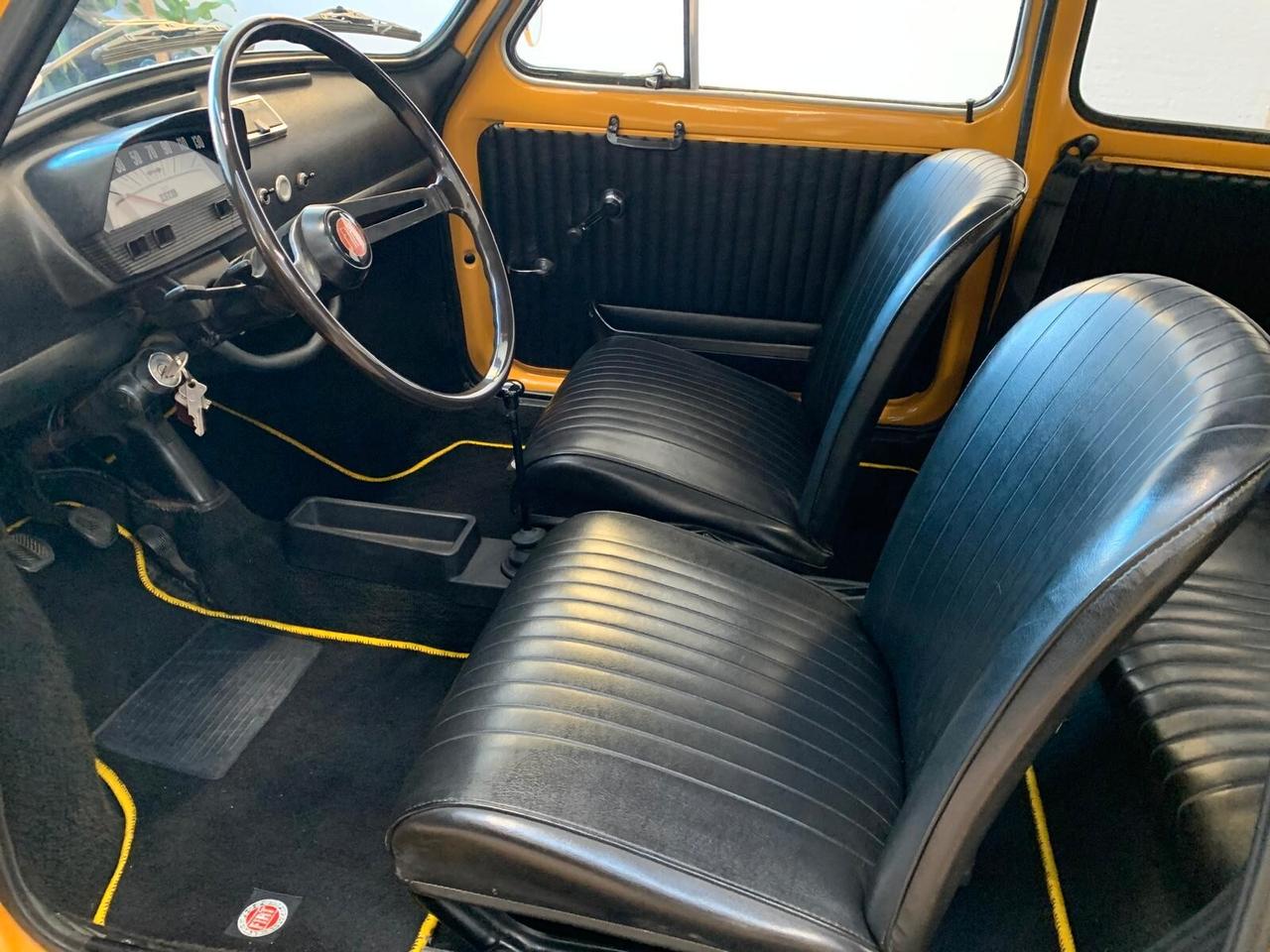 Fiat 500L 1971 targhe originali restaurata