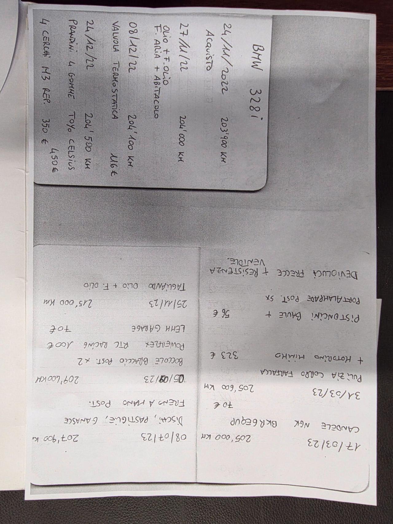 Bmw 328 328i 24V cat 4 porte