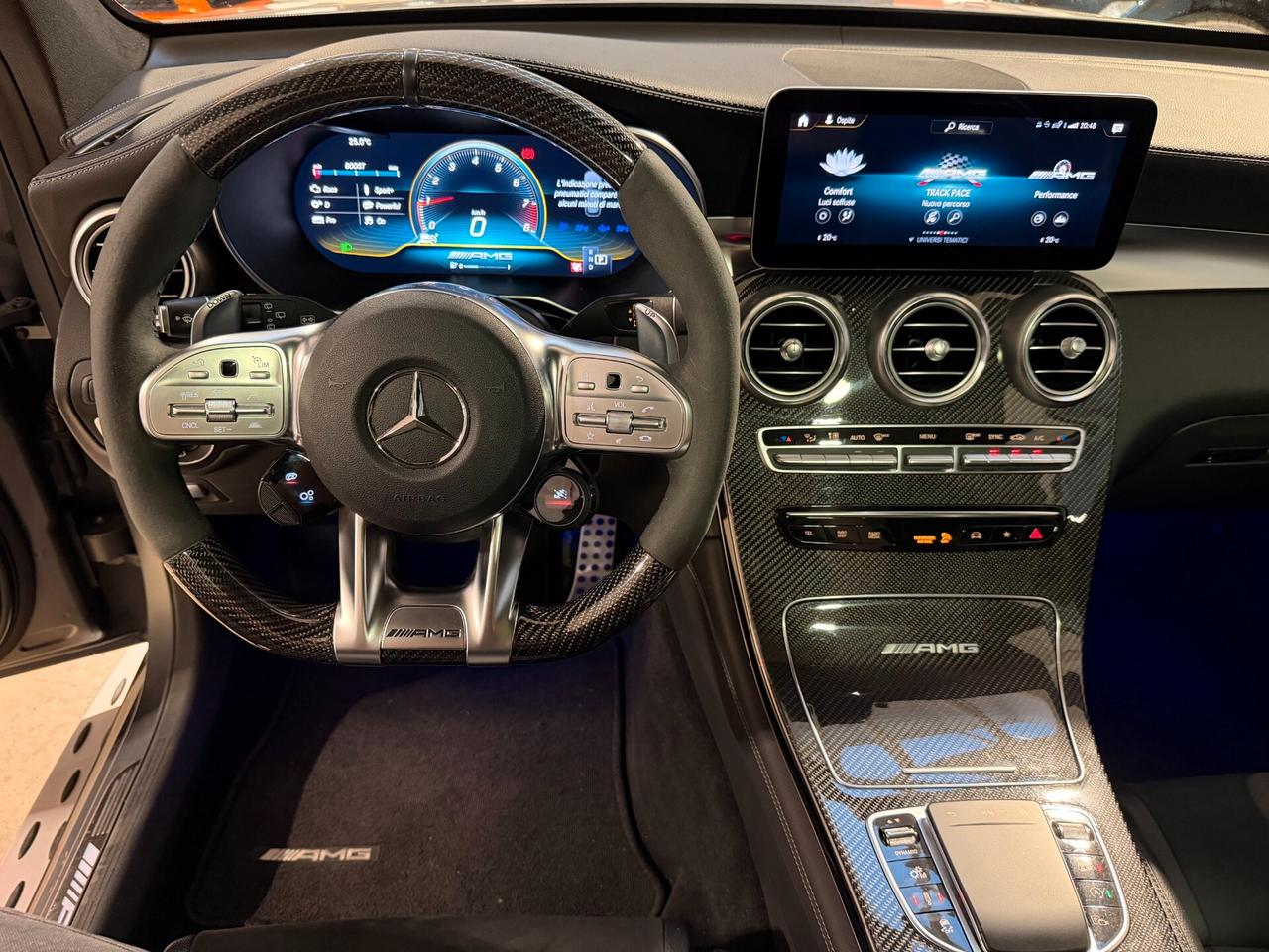 Mercedes-benz GLC 63 AMG S TETTO-RECARO-CARBOCER-SCARICO-CARBONIO