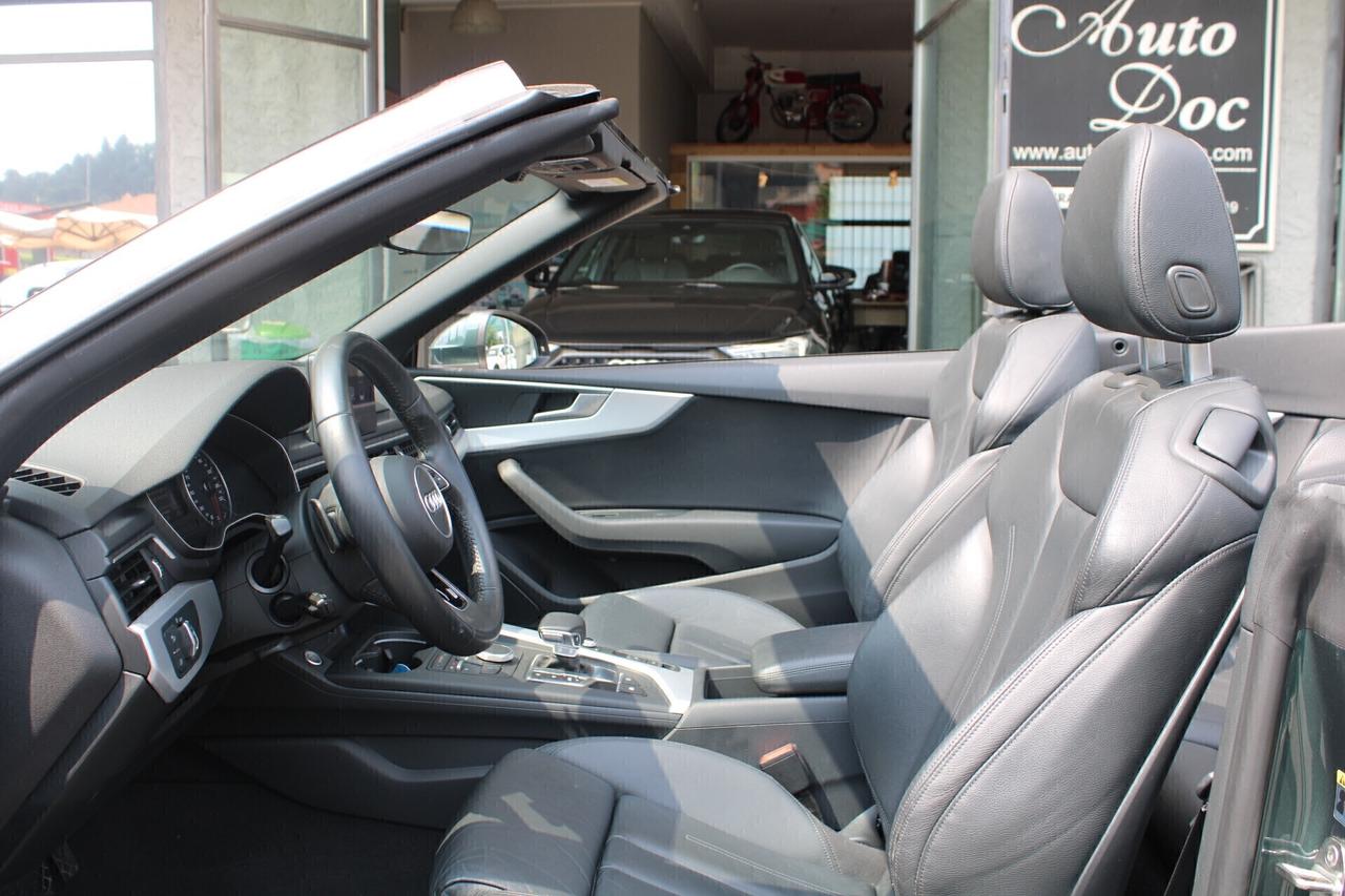 Audi A5 Cabrio 50 TDI TIPTRONIC QUATTRO SPORT 4x4 INTERNI NERI IN PELLE