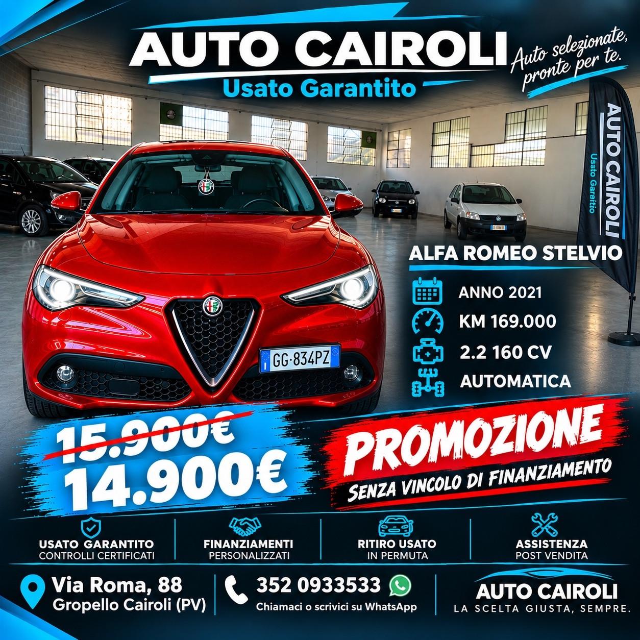 Alfa Romeo Stelvio 2.2 Turbodiesel 160 CV AT8 RWD Business