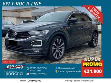 Volkswagen T-Roc R-Line 2.0 TDI 150CV DSG