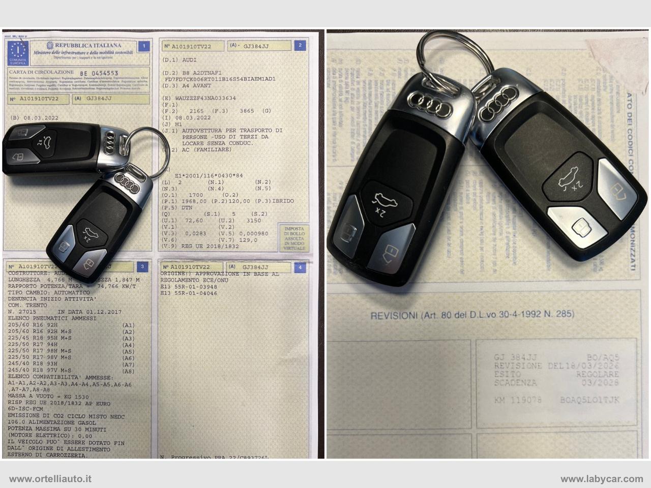 AUDI A4 Avant 35 TDI/163CV MHVE S tronic Business IVA DEDUCIBILE