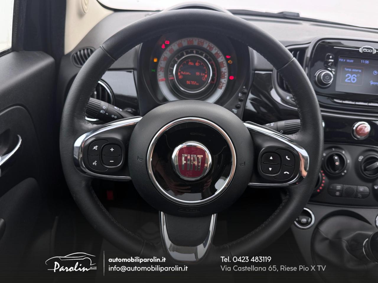 FIAT 500 1.2 S&S Lounge Tetto-Sensori-Ruotino