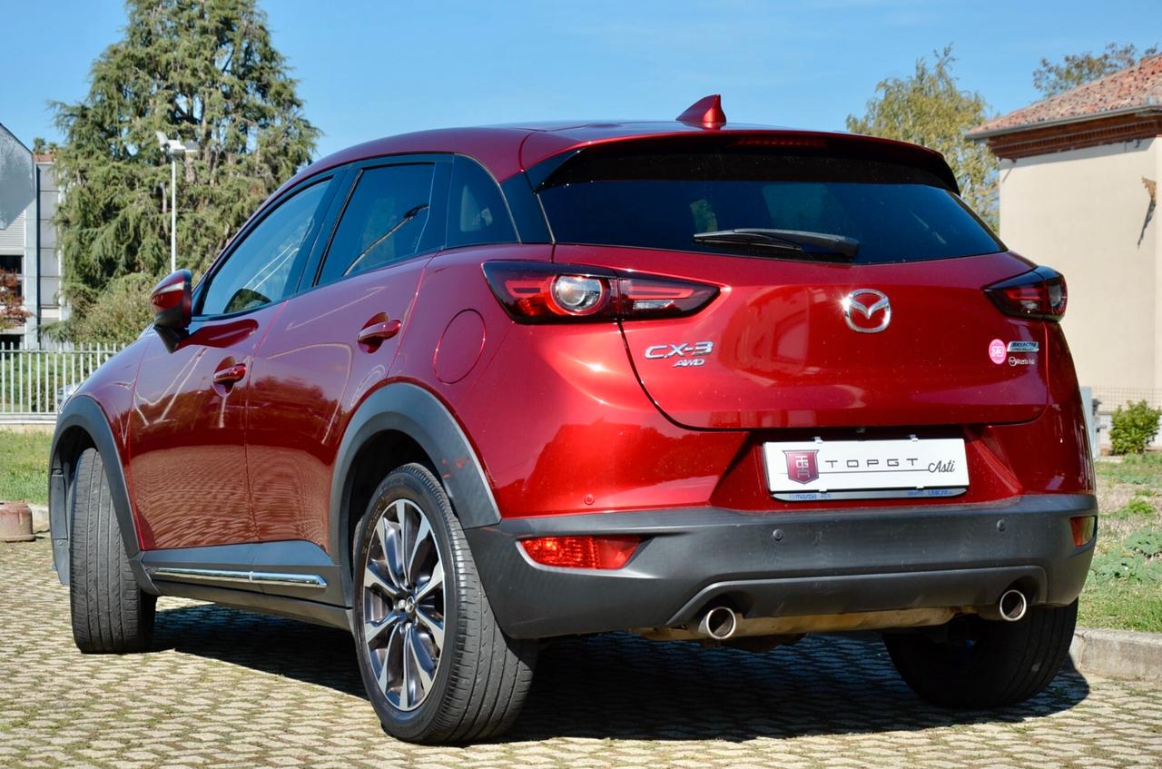 MAZDA CX-3 2.0 EXCEED AWD 150cv, UNICOPROPRIETARIO, EURO 6D, FARI FULL LED, RETROCAMERA, PERMUTE