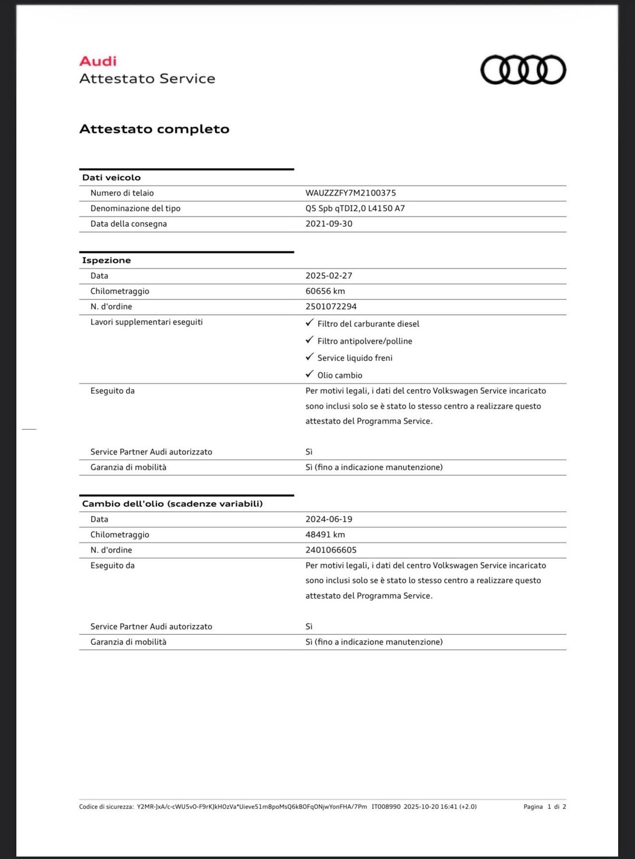 Audi Q5 SPB 40 TDI quattro S tronic line