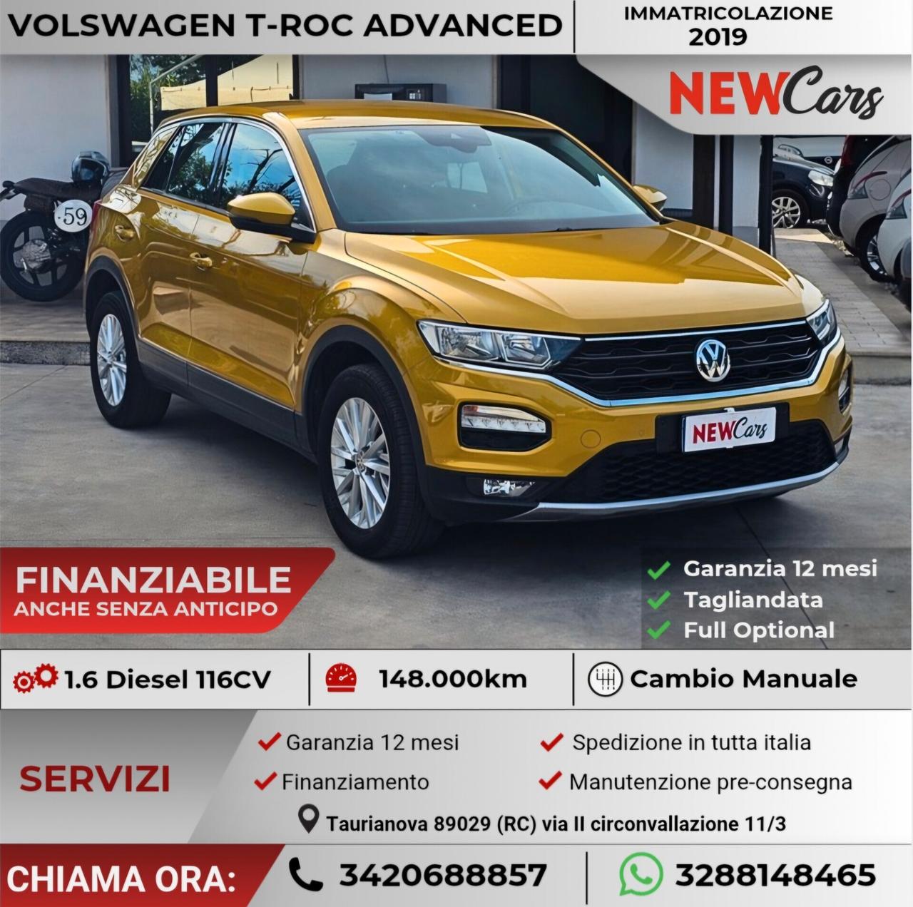 Volkswagen T-Roc 1.6 TDI SCR Business BlueMotion Technology