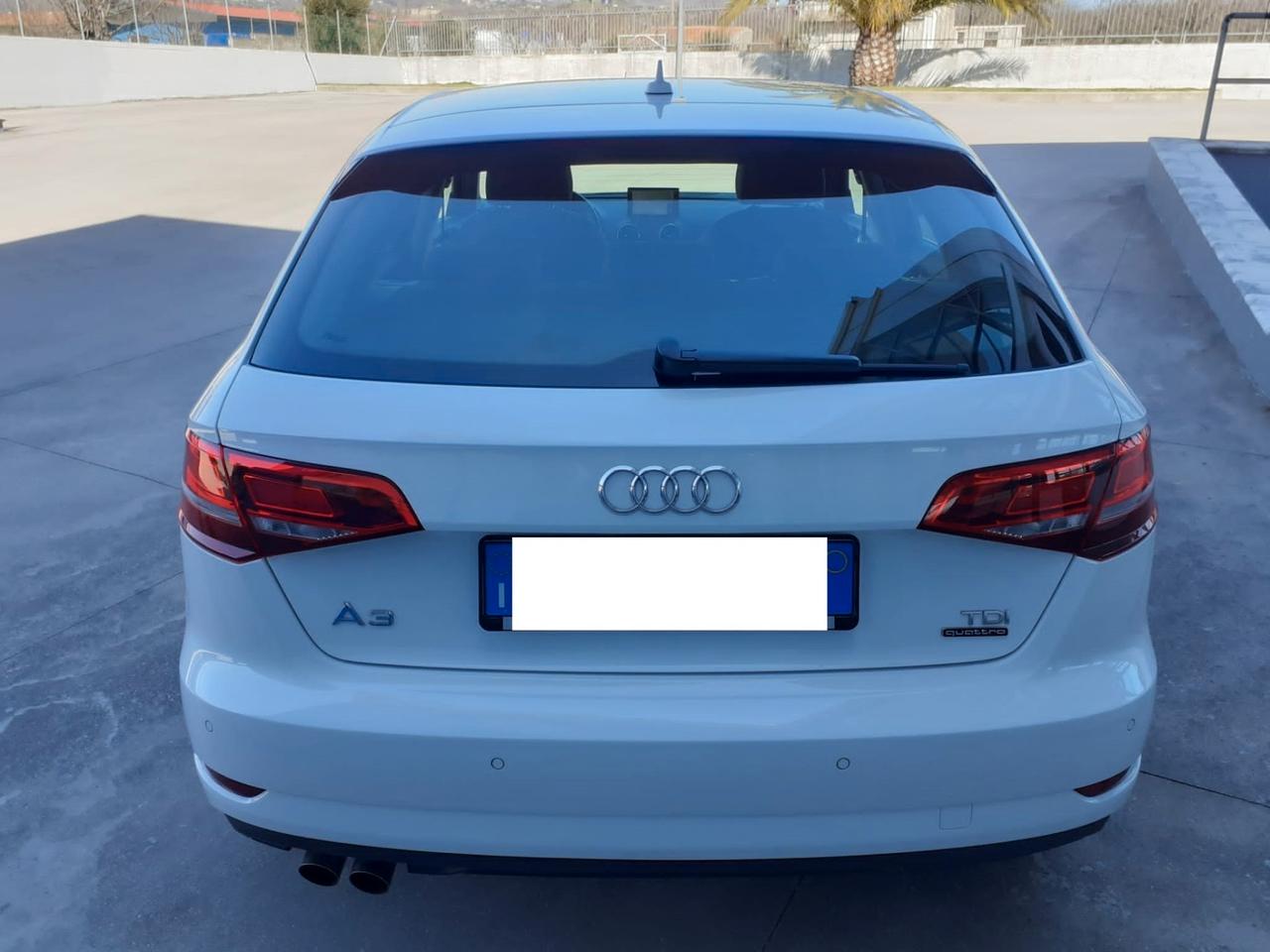 Audi A3 SPB 2.0TDI 184cv Quattro Stronic anno 2017