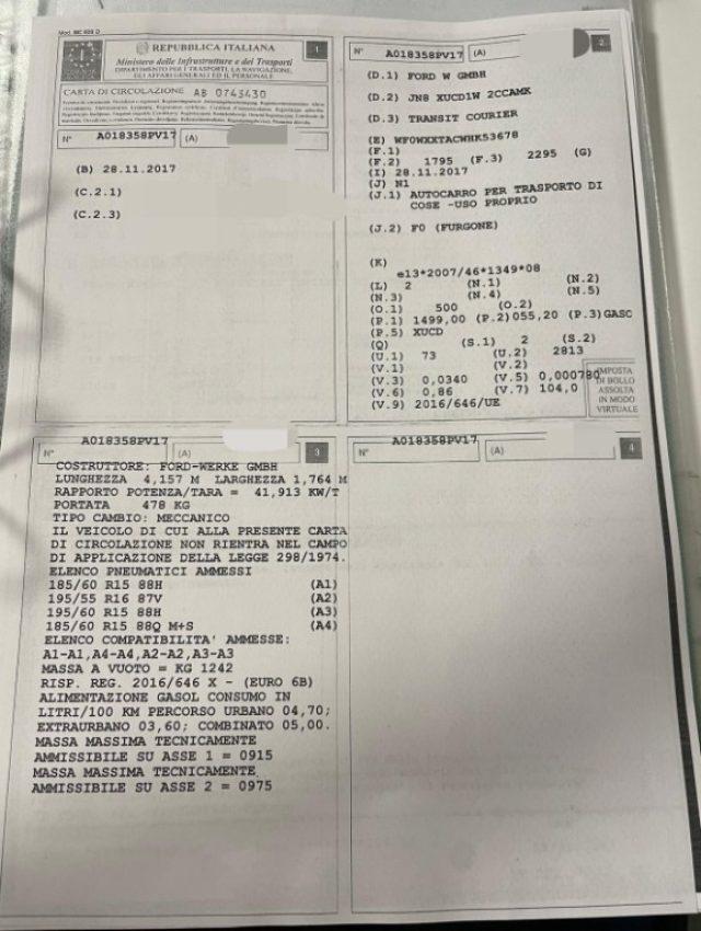 FORD Transit Courier 1.5 TDCi 75CV Van Trend