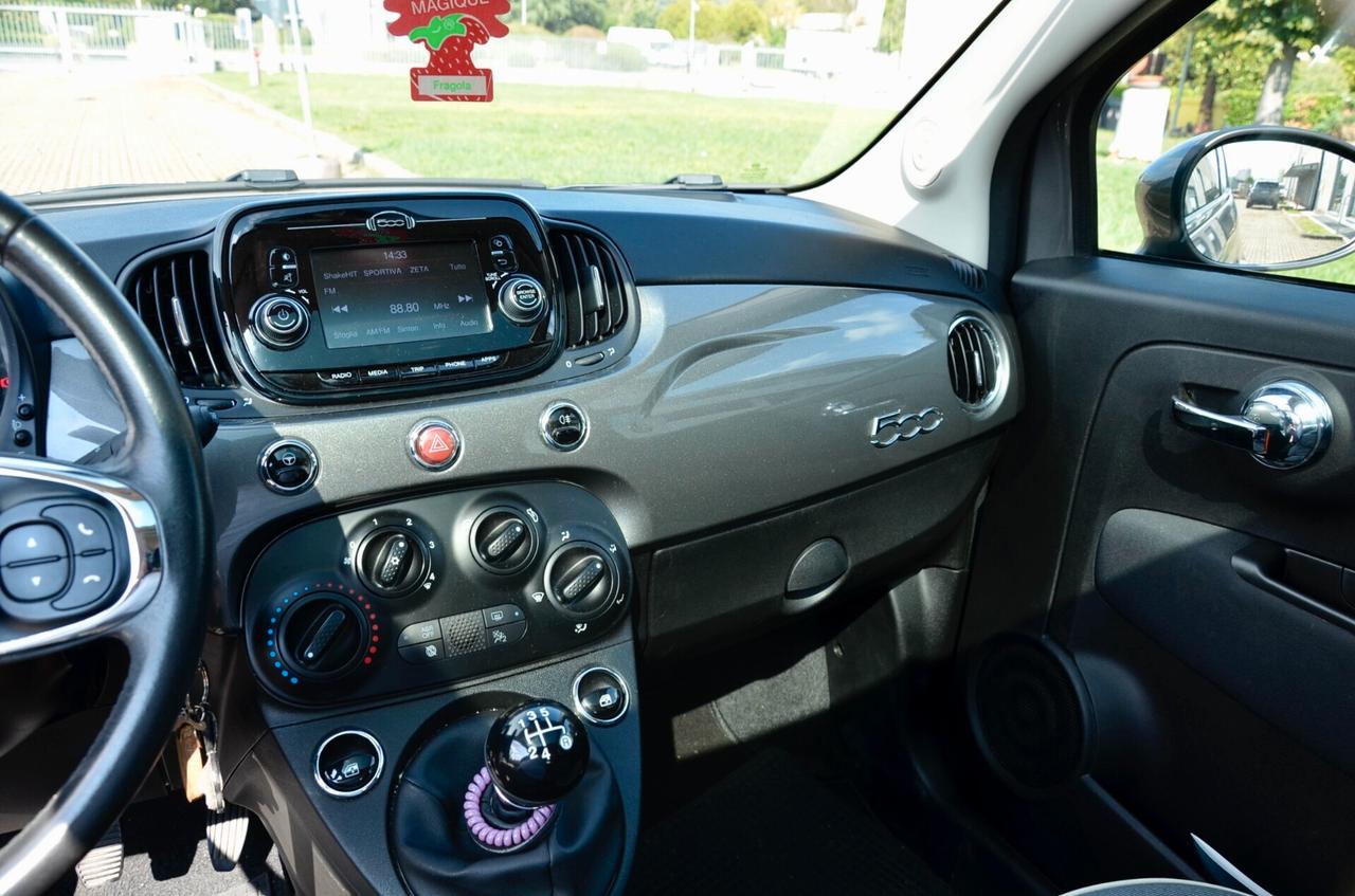 FIAT 500 1.2 LOUNGE 69cv , TUTTI SERVICE FIAT, EURO 6D, TETTO, A/C, PERMUTE