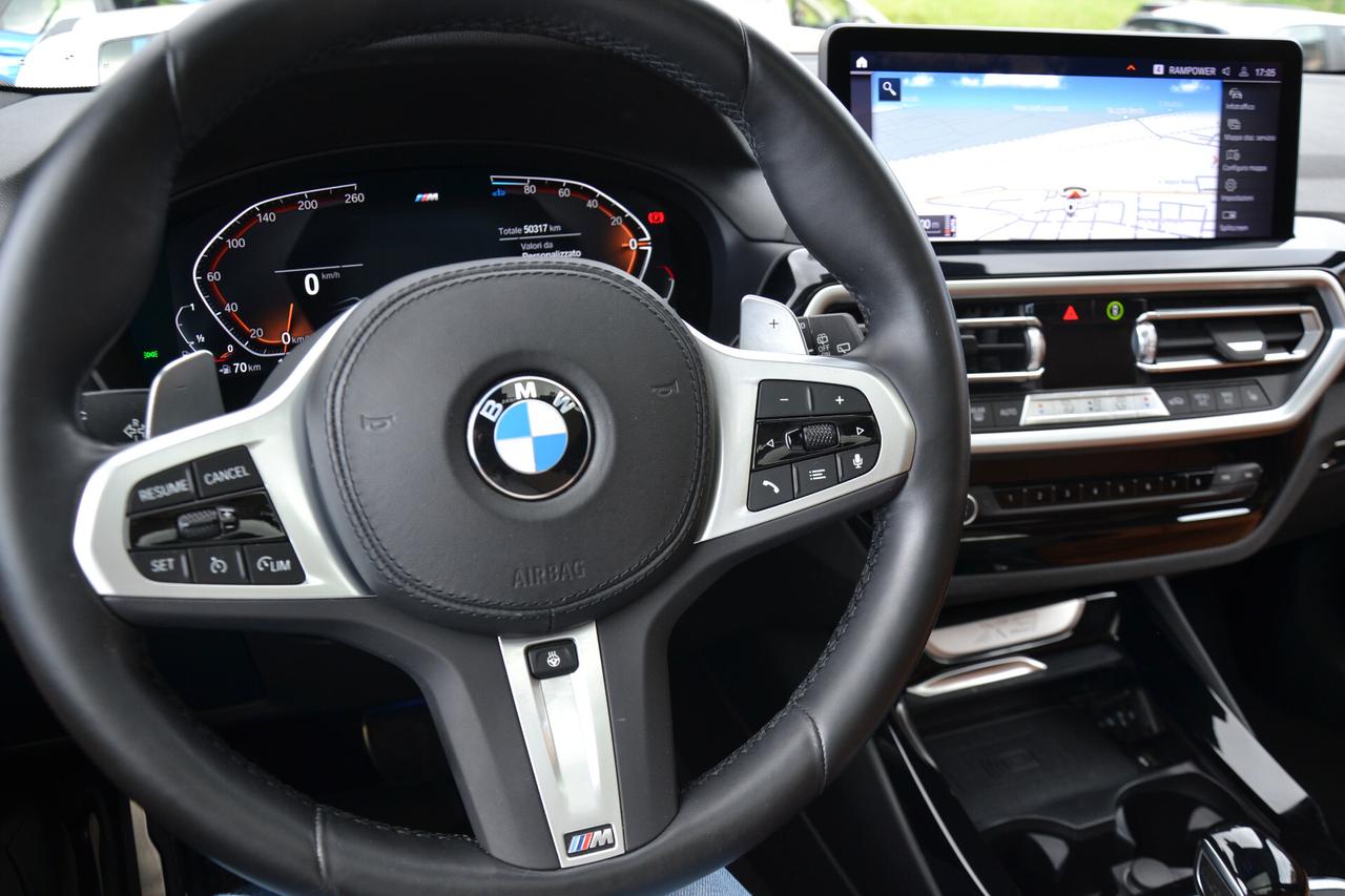 Bmw X3 20D X-DRIVE M-SPORT HYBRID/DIESEL **PREZZO REALE**